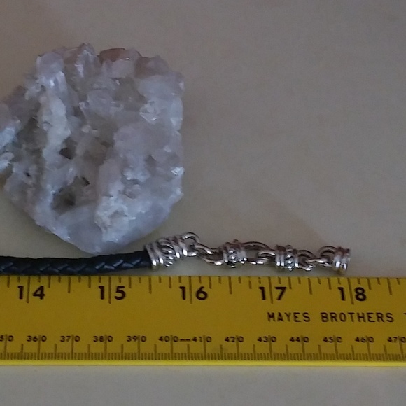 SOLD-Judith Ripka Leather Necklace with Bonus - Picture 5 of 6